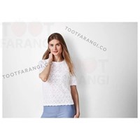 بلوز قلاب بافی زنانه 